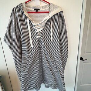 J. CREW Pullover Sleeveless Hoodie; Size M/L